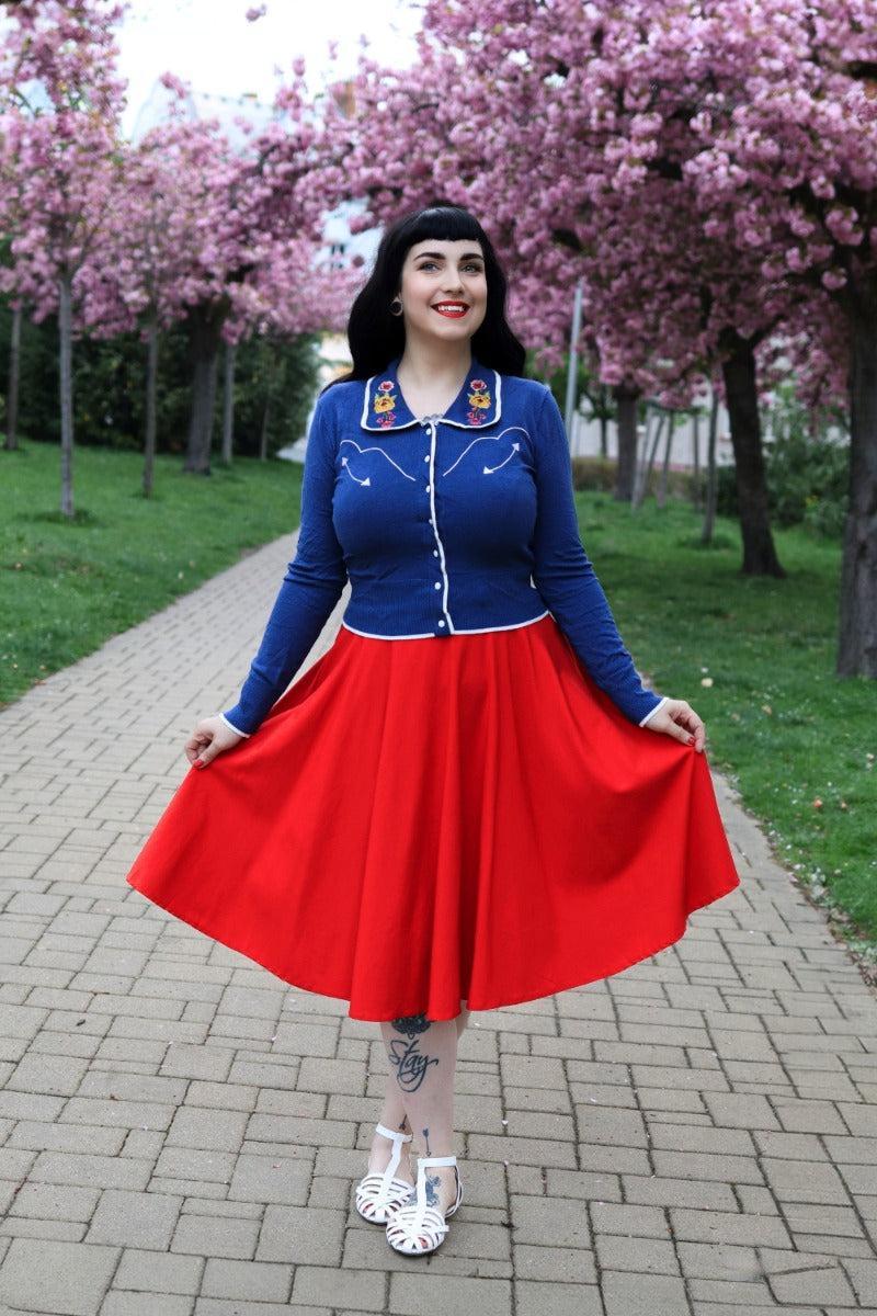 Western Floral Embroidery Cardigan