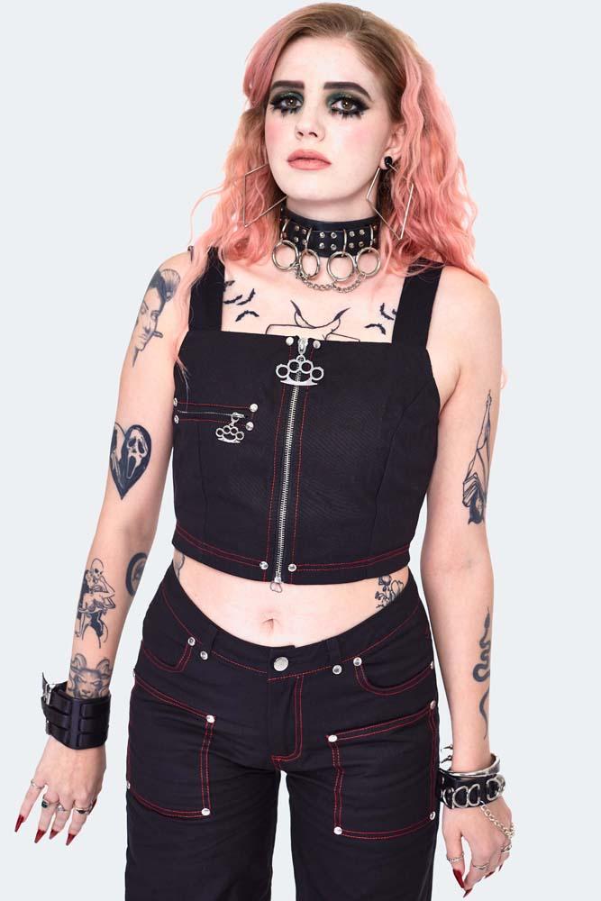 Cargo Style Crop Top