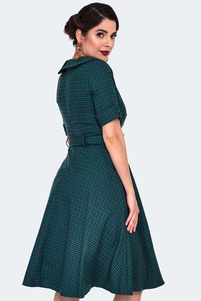 Check Midi Shirt Dress