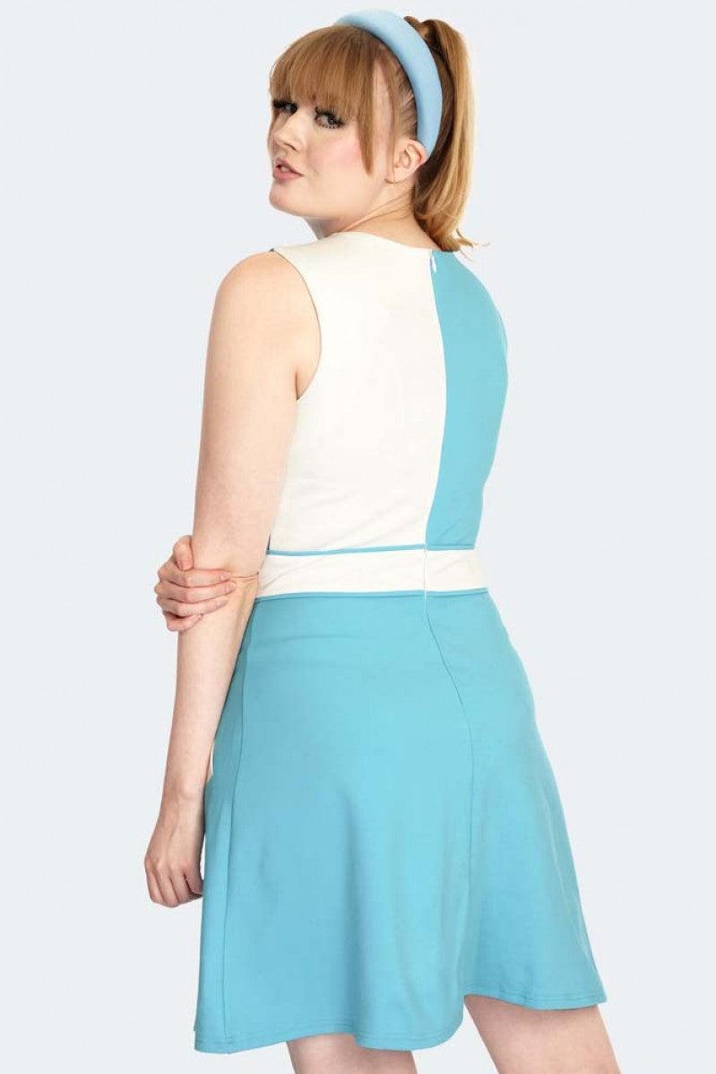 Contrast Panel 60s Dress