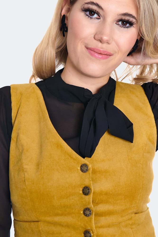 Corduroy Button Up Vest