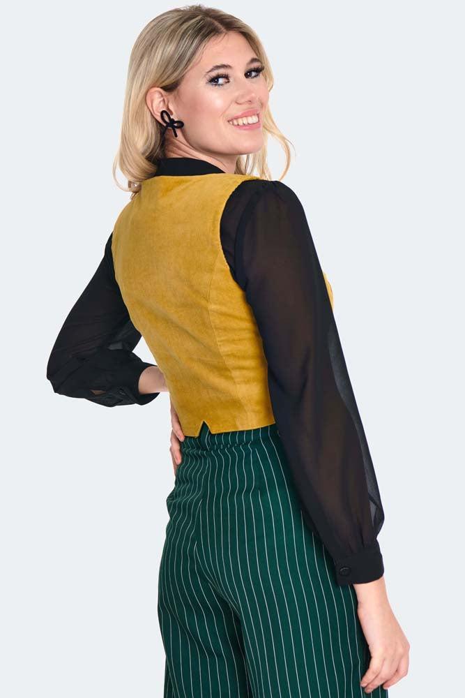 Corduroy Button Up Vest