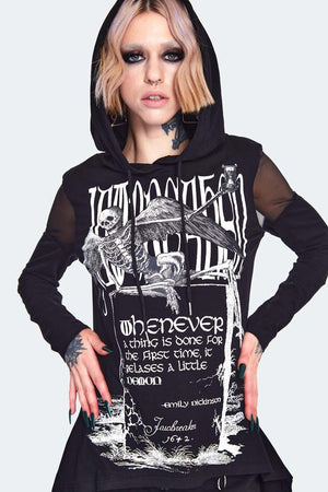 Demon Print Lightweight Hoodie