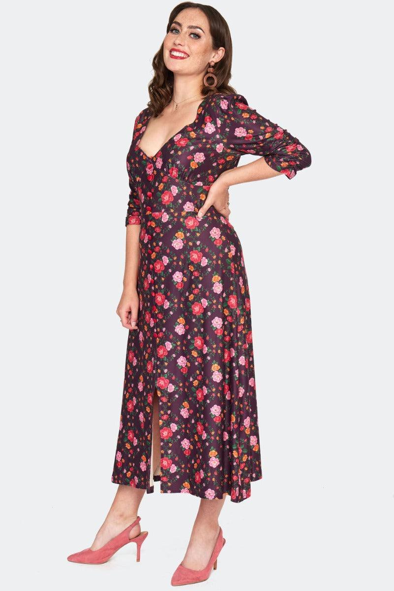 Floral Print Midi Dress