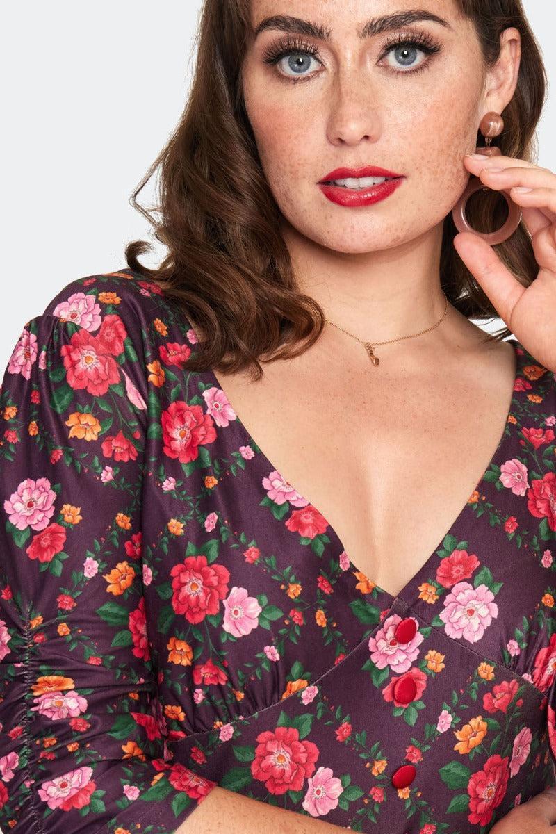 Floral Print Midi Dress