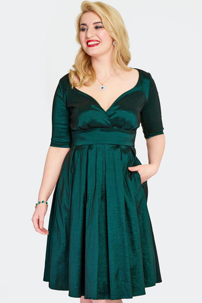 Sweetheart Neck Flare Dress