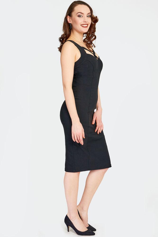 Cross Strap Detail Flare Dress