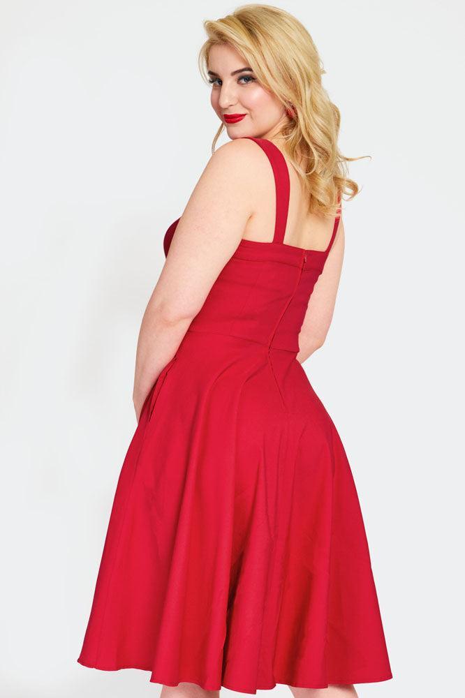 Cross Strap Detail Flare Dress