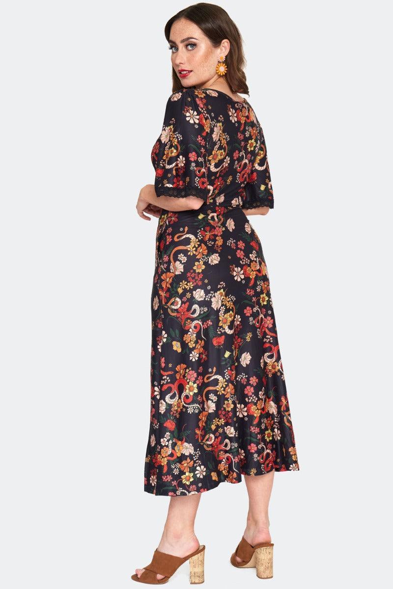 Floral Print Midi Dress