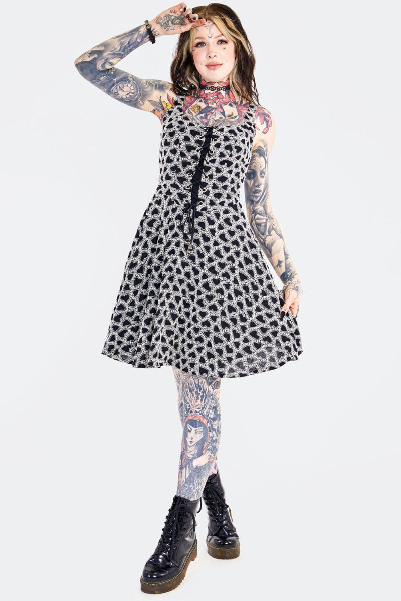 Lace Up Corset Dress