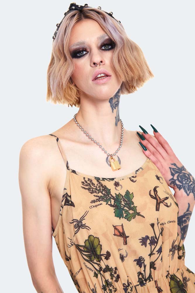 Apotthecary Print Maxi Dress