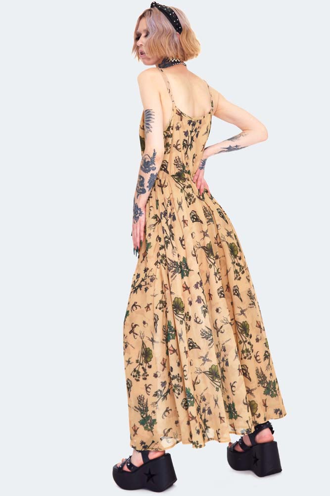 Apotthecary Print Maxi Dress