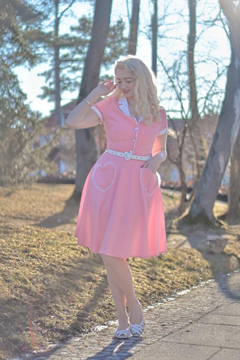 Heart Pocket Flare Dress