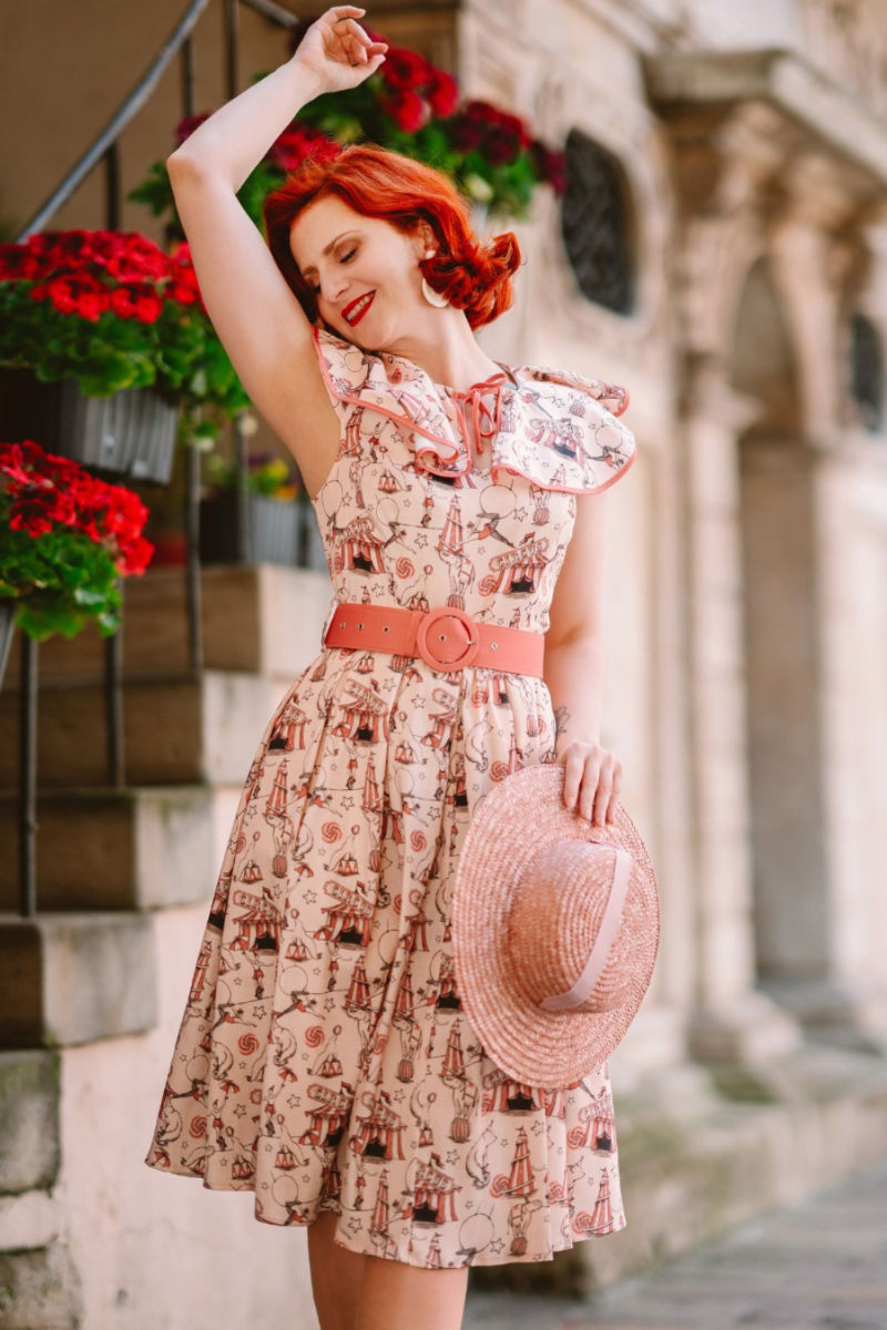 Ruffle Collar Circus Dress