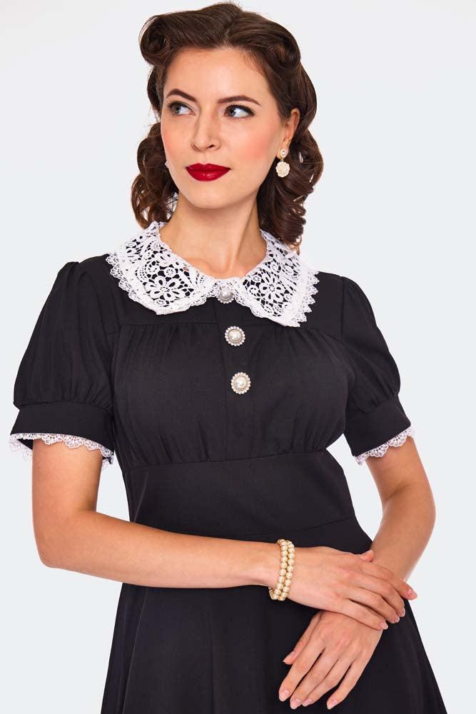 Lace Collar Vintage Style Dress