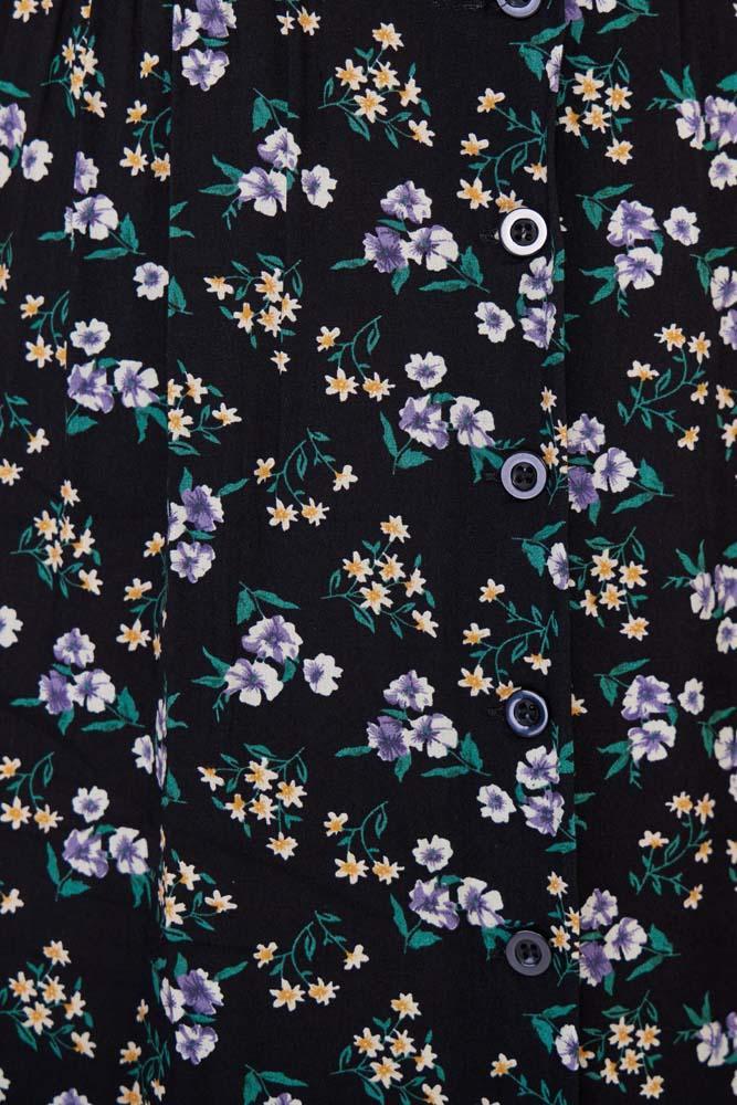 Ditsy Floral Tie Sleeve Dress