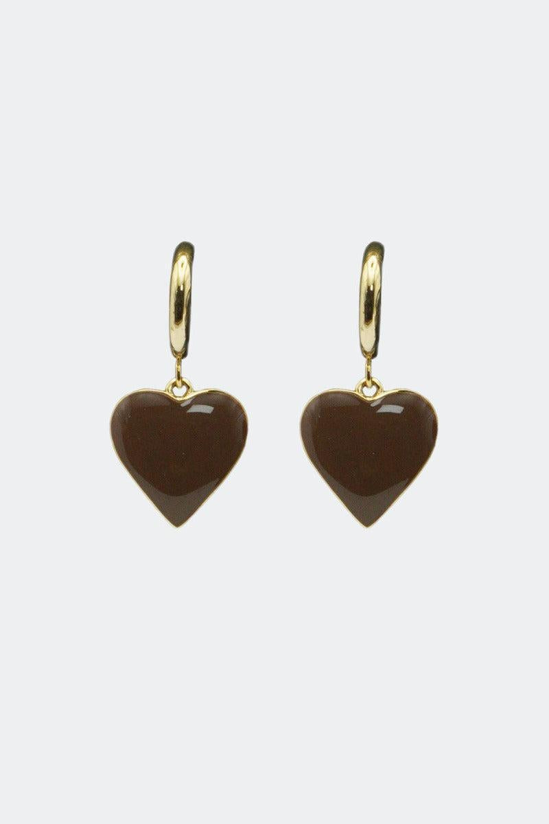 Vintage Heart Drop Earrings