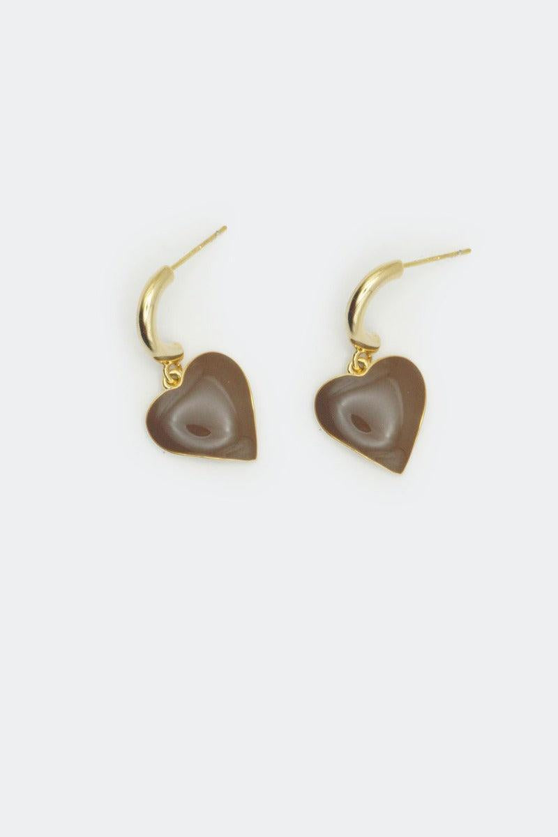 Vintage Heart Drop Earrings