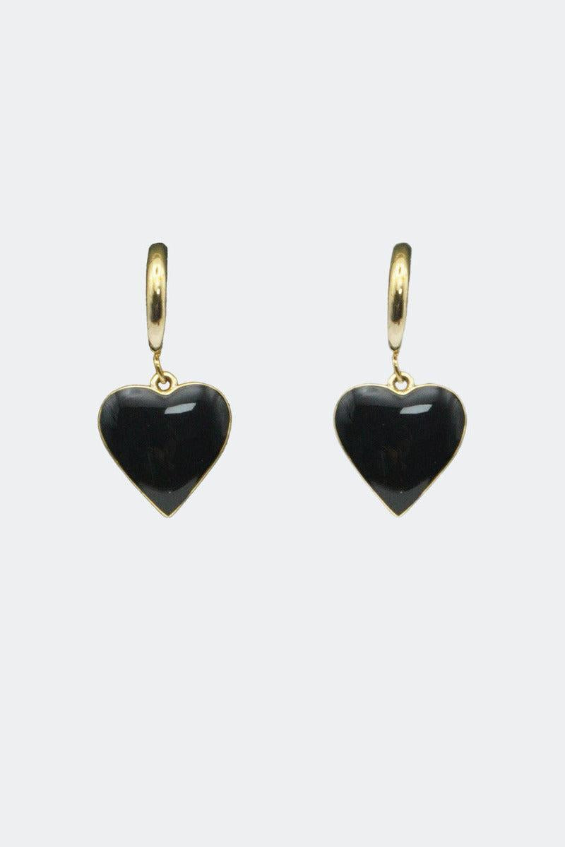 Vintage Heart Drop Earrings