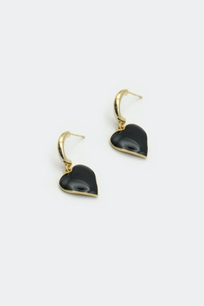 Vintage Heart Drop Earrings