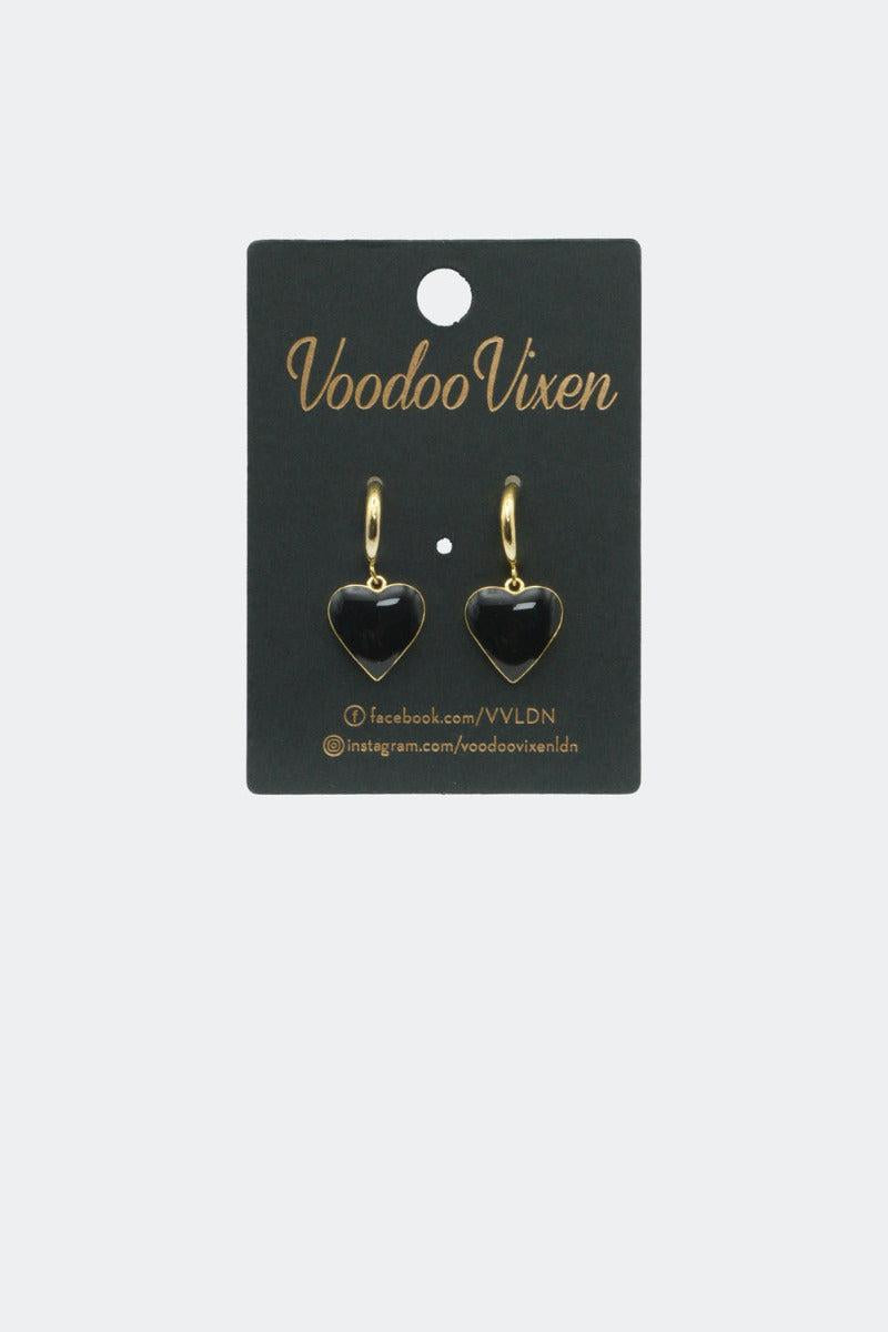 Vintage Heart Drop Earrings