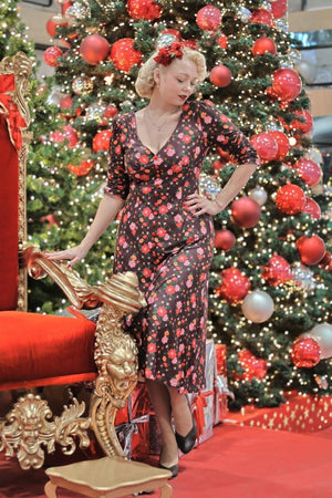 Floral Print Midi Dress