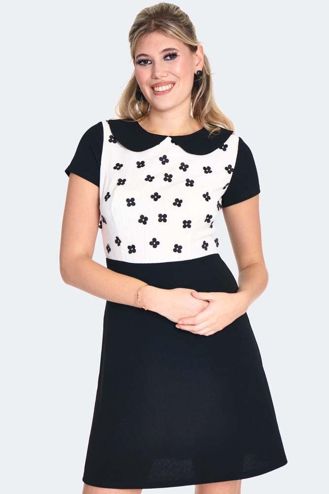 60s Floral Flare Dress