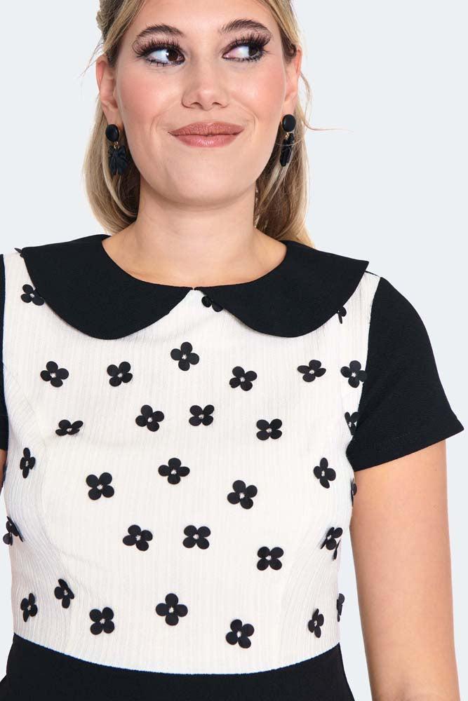 60s Floral Flare Dress