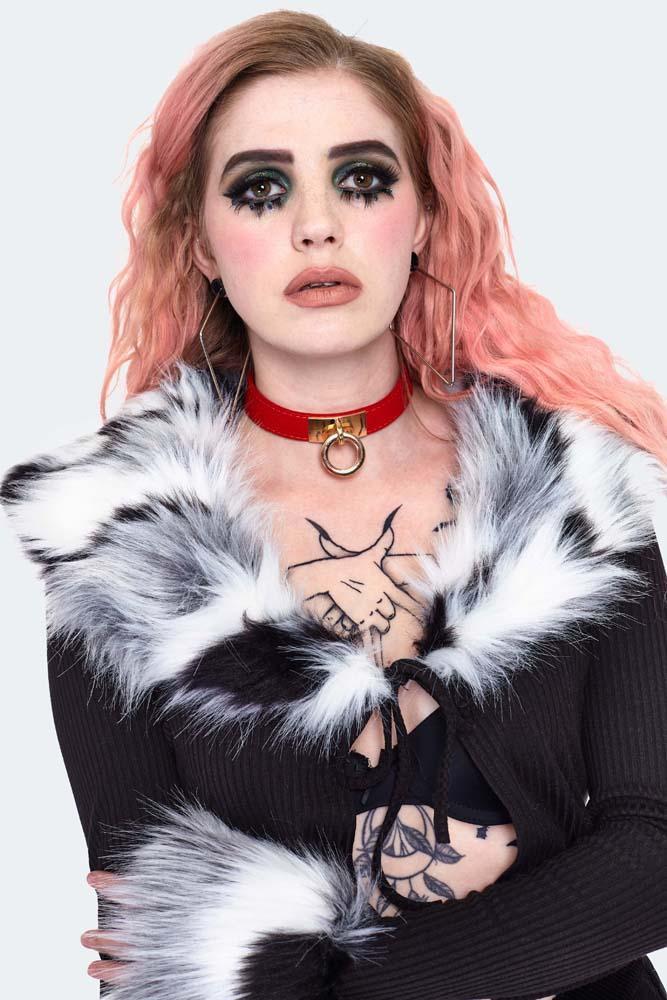 Fur Trim Cropped Cardigan