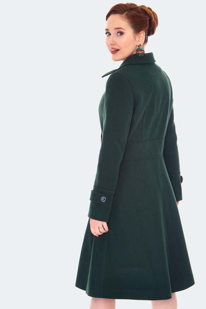 Double Breasted Green Pea Coat