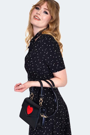 Heart Flap Crossbody Bag