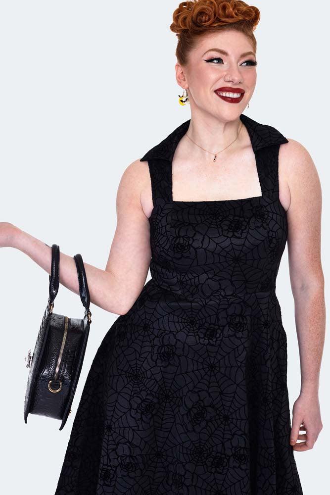 Spiderweb Detail Shoulder Bag