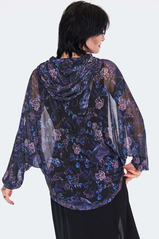 Night Crow Mesh Hoodie