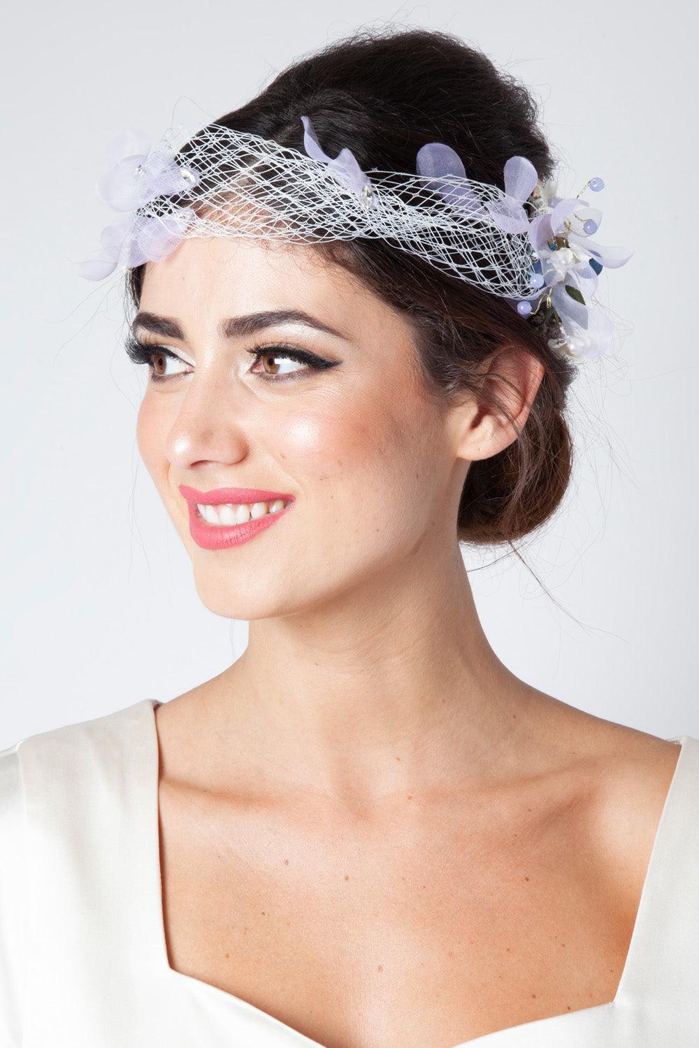Dorothy Vintage Floral Front Veil
