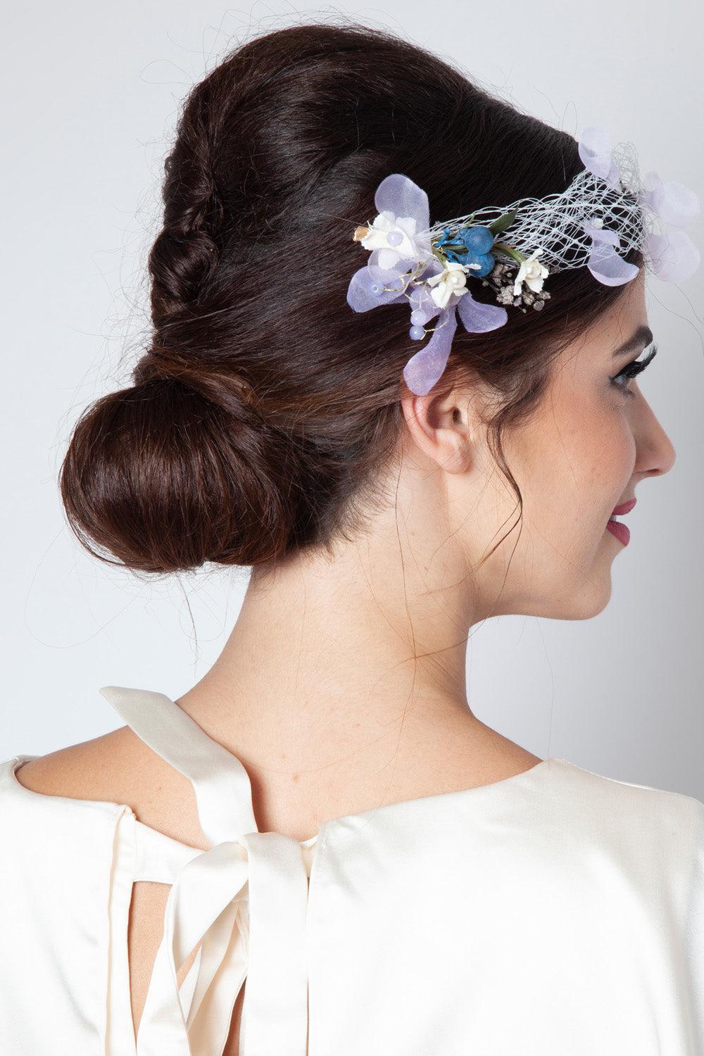 Dorothy Vintage Floral Front Veil