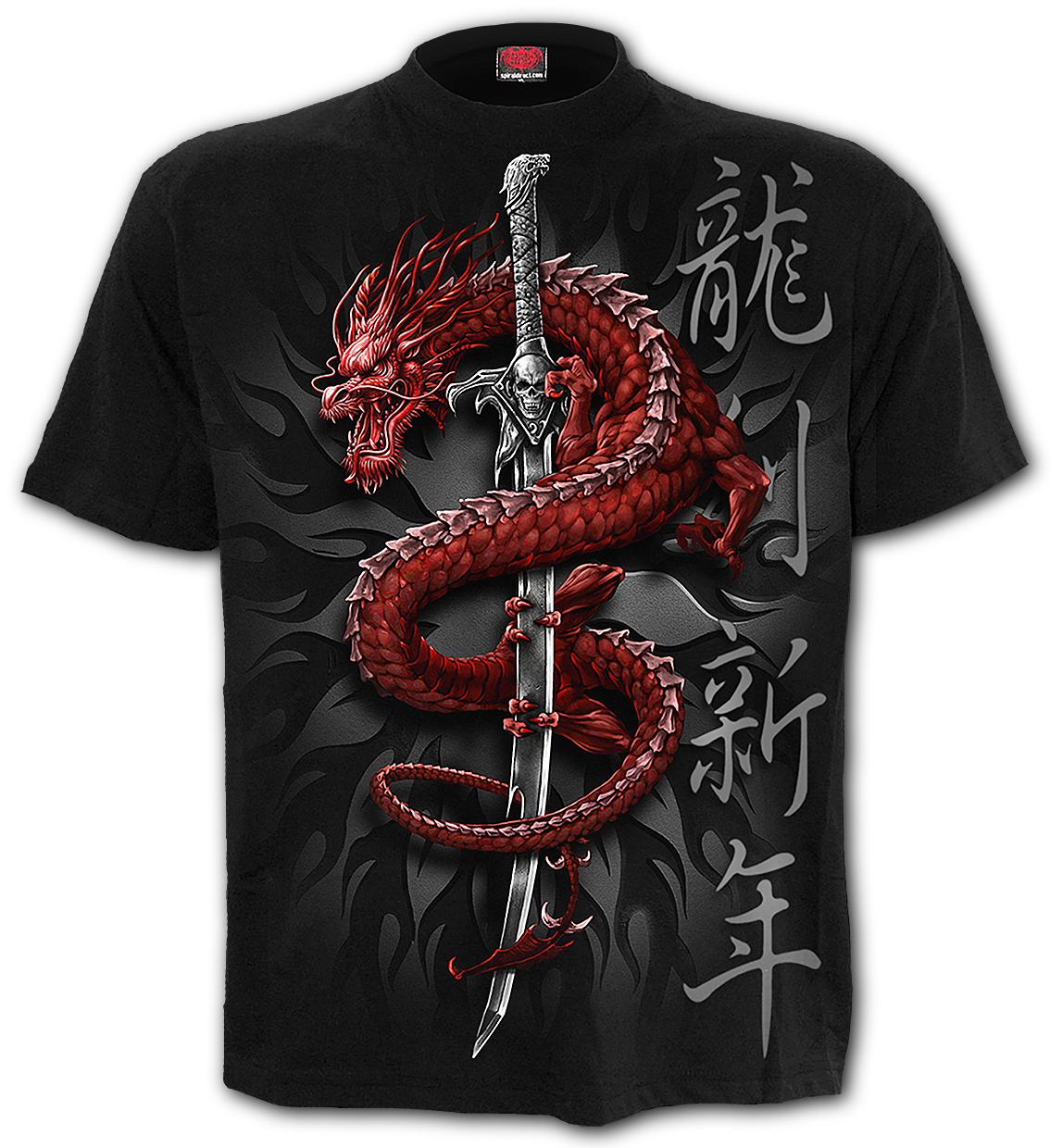 Oriental Dragon  - T-Shirt Black