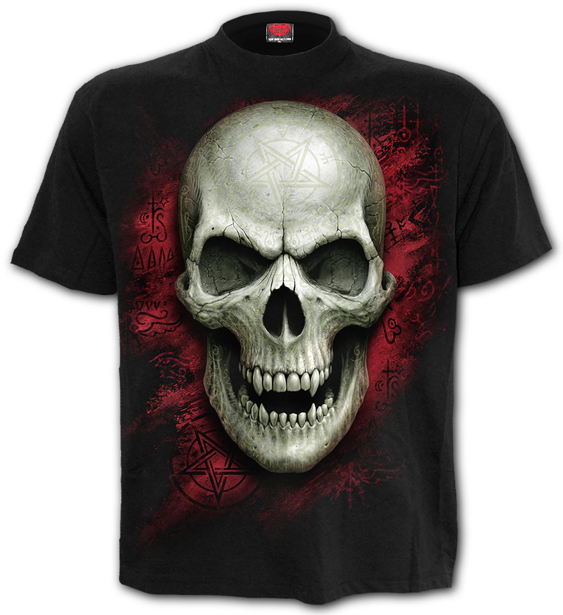 Gothic Runes - Glow In The Dark - T-Shirt Black