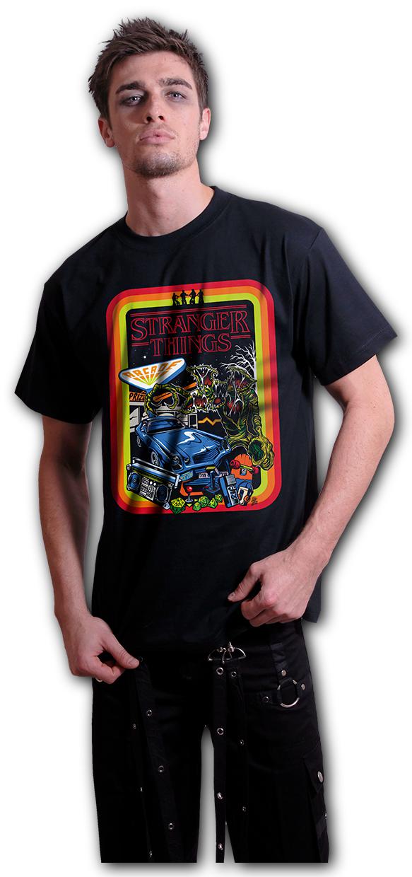 Stranger Things - Retro Poster  - T-Shirt Black