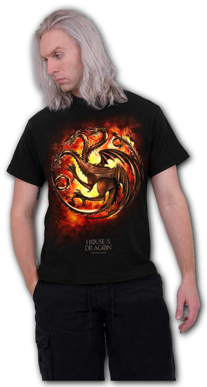 Hod - Dragon Flames - T-Shirt Black