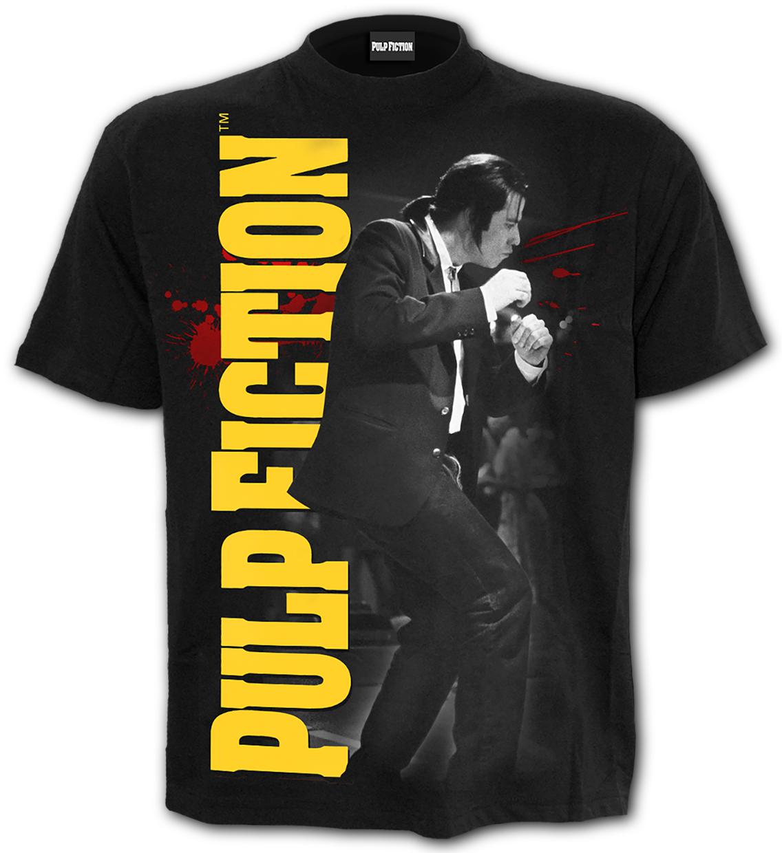 Pulp Fiction - Dance - Front Print T-Shirt Black