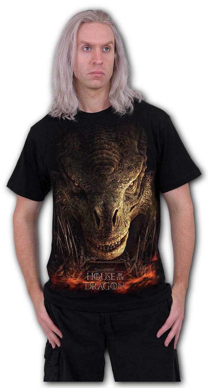 Hod - Dragon Throne - Front Print T-Shirt Black