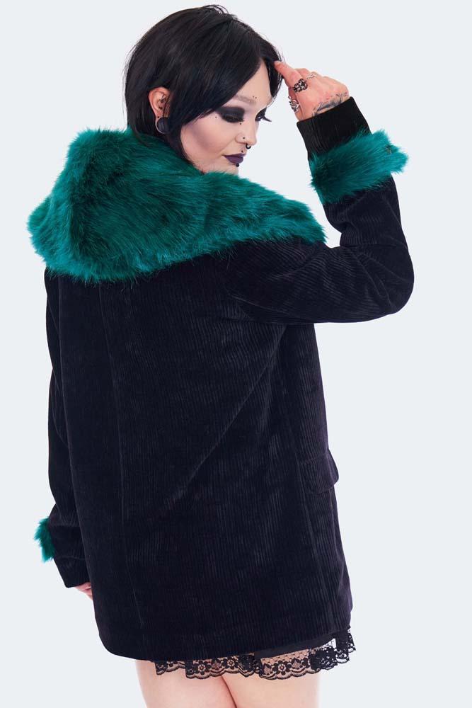 Gothic Faux Fur Blazer