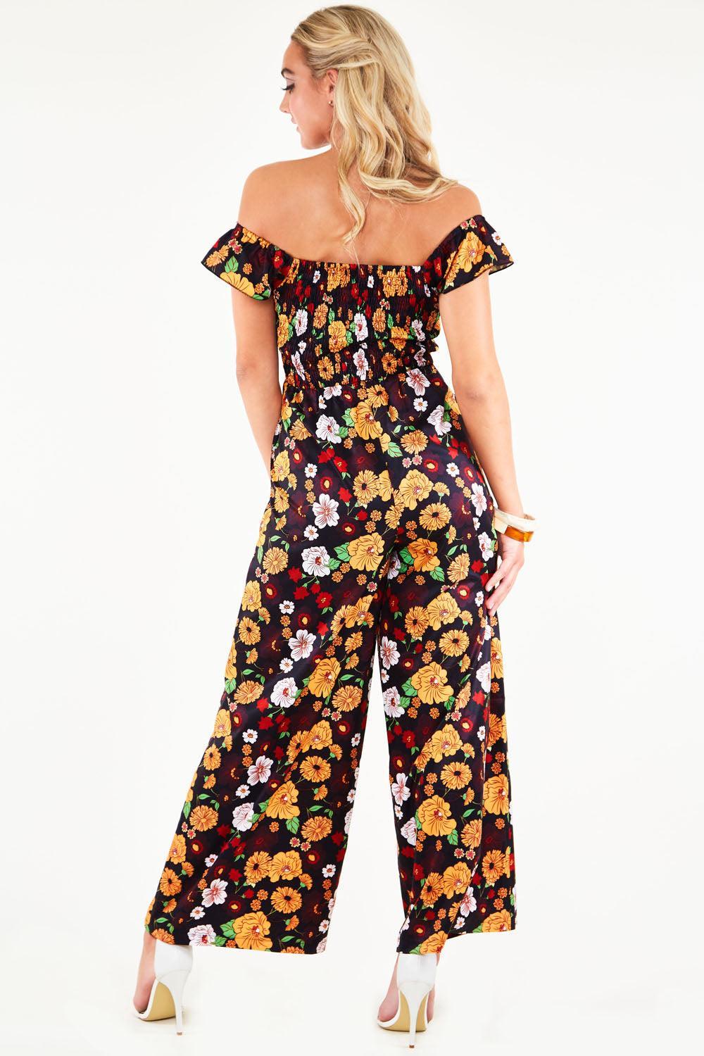 Floral Wide Leg Jumpsuit