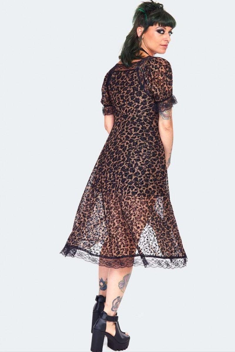 Leopard Print Midi Dress