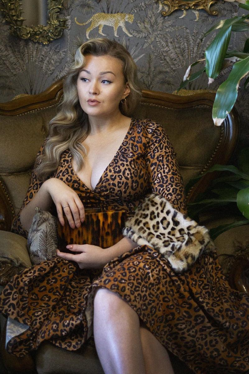 Leopard Faux Fur Stole