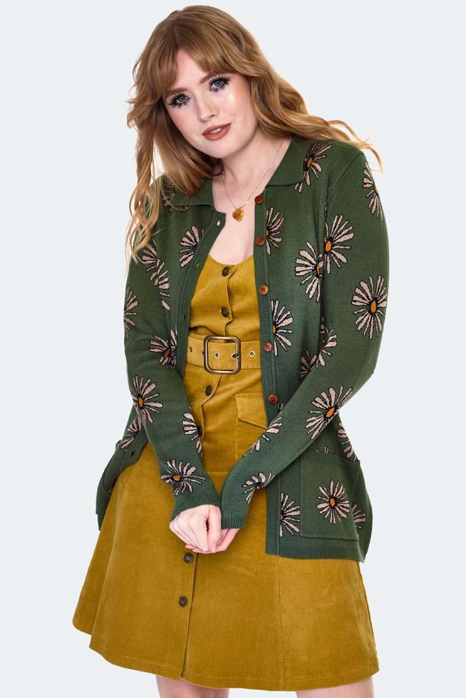 Longline Floral Print Cardigan