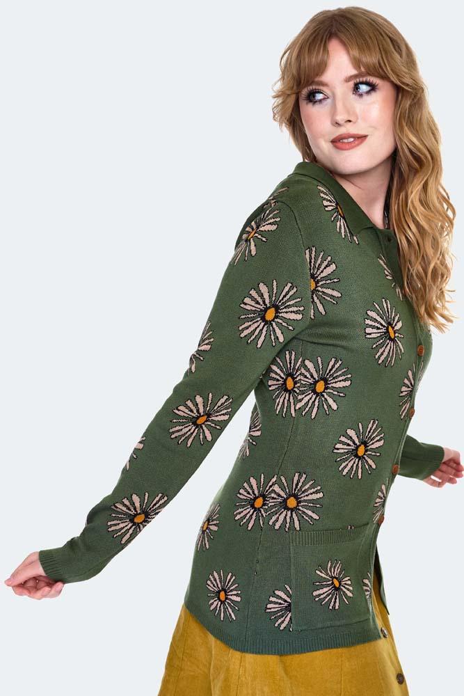 Longline Floral Print Cardigan