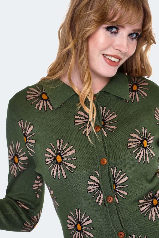 Longline Floral Print Cardigan