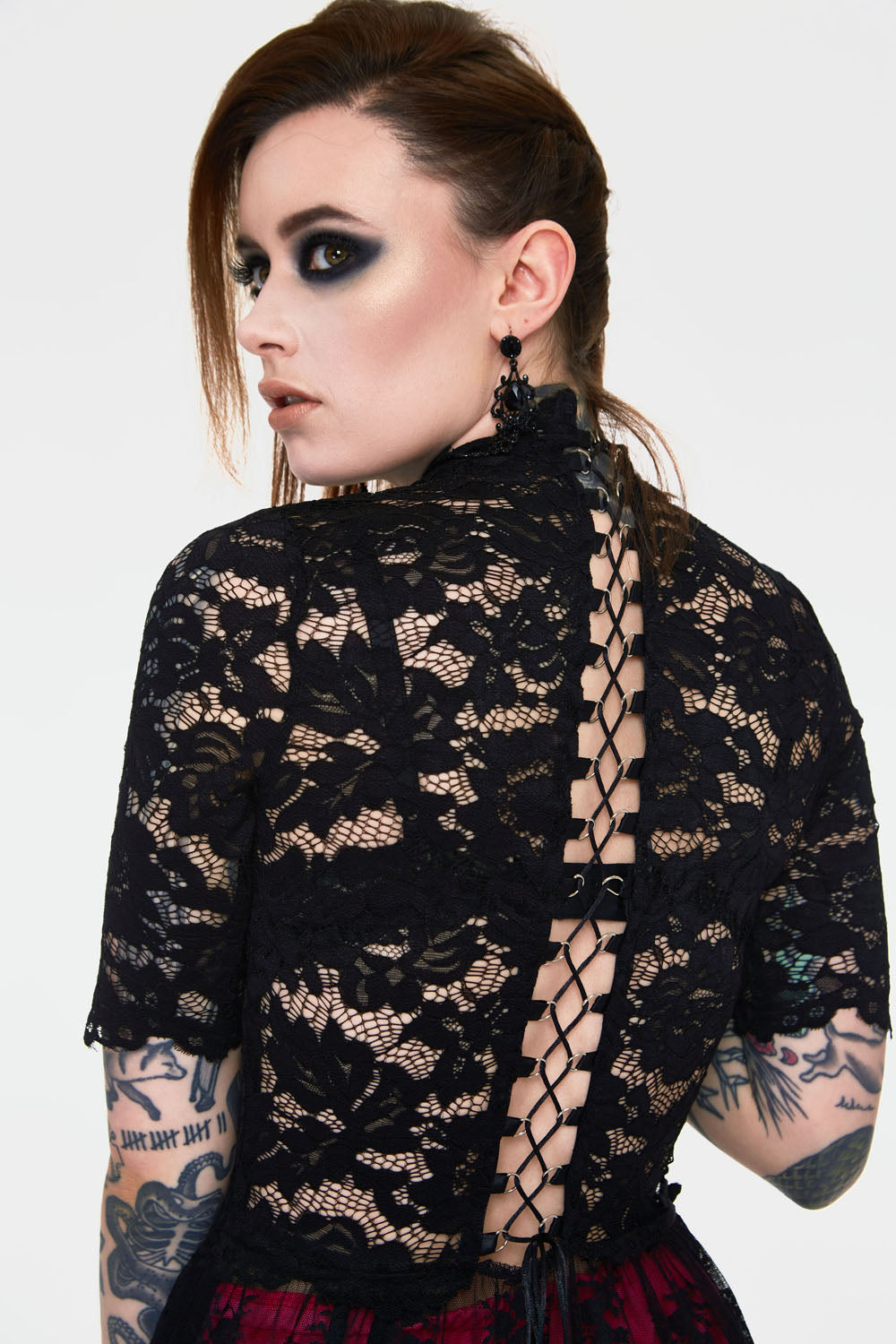 Lost Girl Black Lace Witch Dress