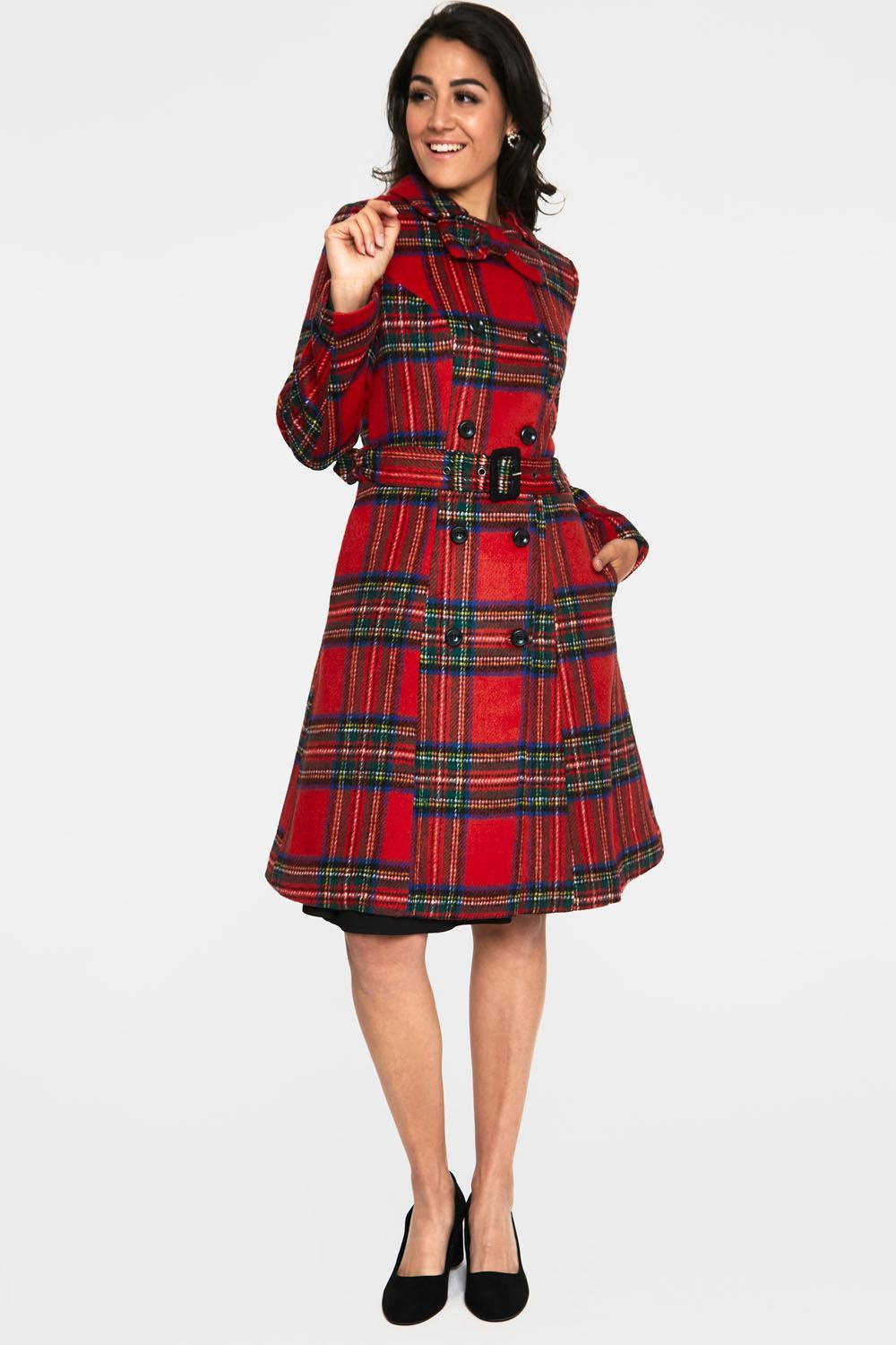 Red Checked Coat